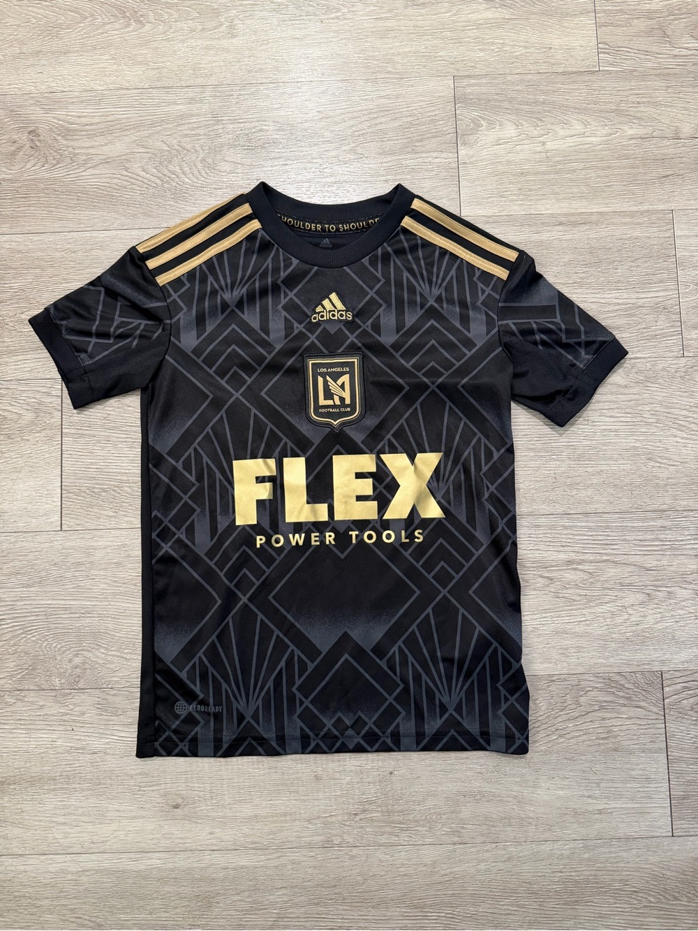 adidas Kids Black & Gold LAFC Bale #11 Jersey 9/10Y